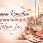 Ilustrasi suasana hening setelah Subuh di bulan Ramadhan dengan Al-Qur’an dan cahaya pagi masuk dari jendela.